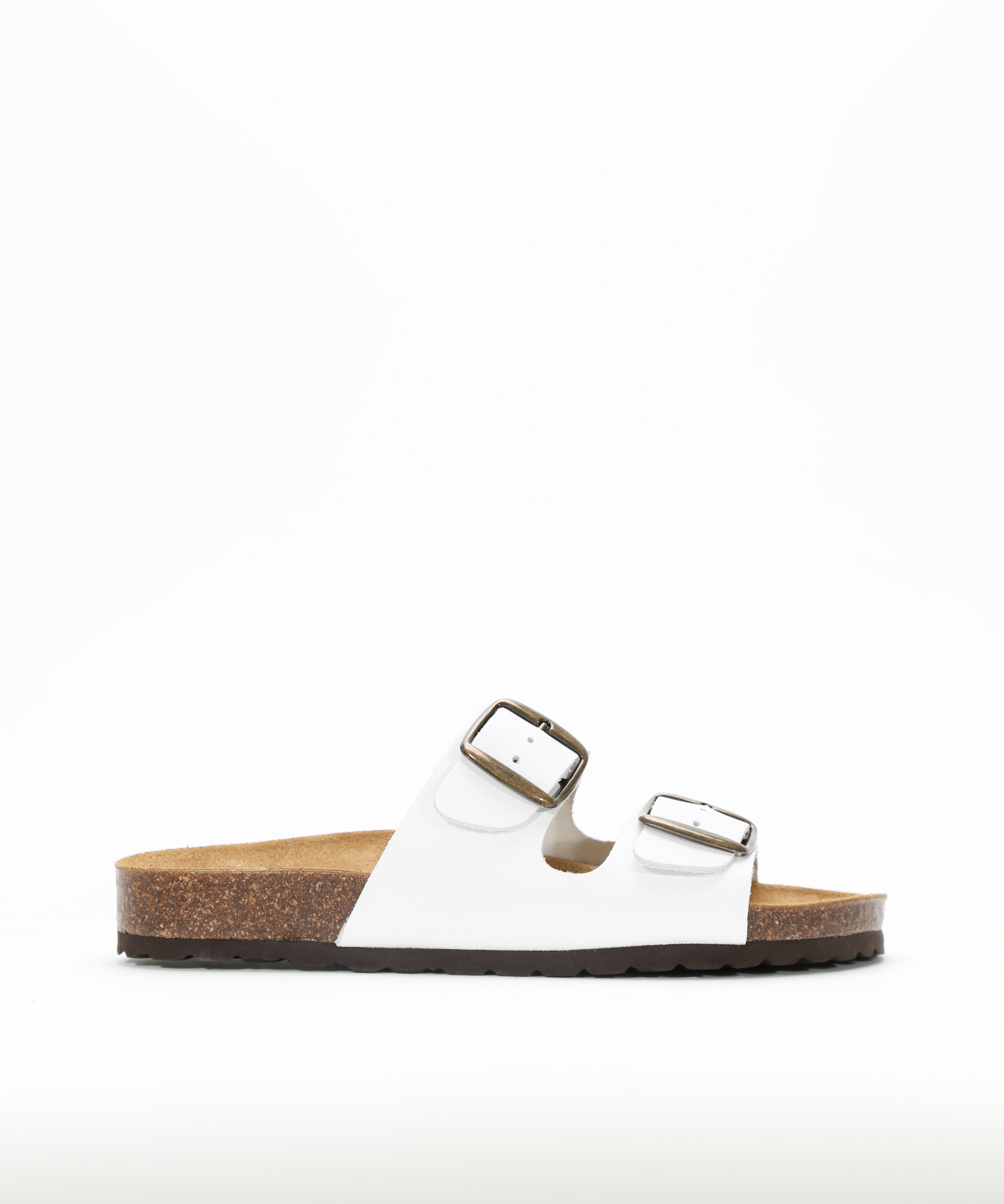 Sandalias de piel planas con hebillas  image number null